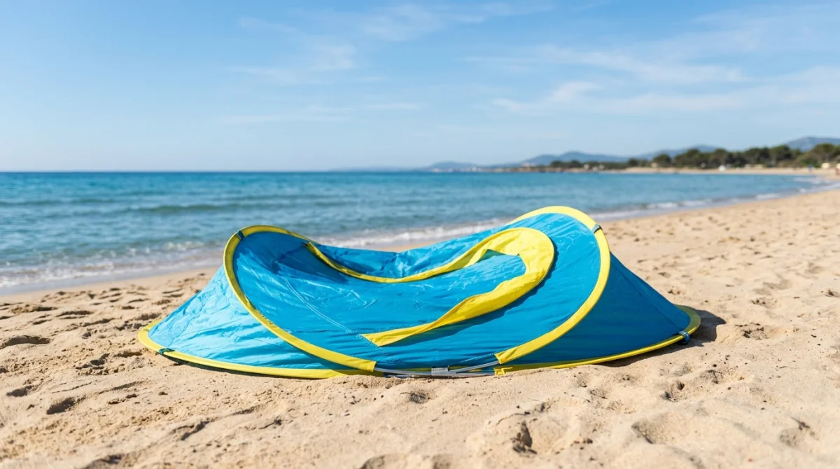 comment plier une tente de plage