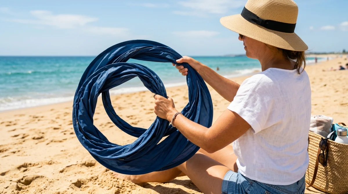 comment plier une tente de plage